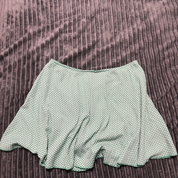 Wild Fable Green Houndstooth Mini Skirt - Picture 1 of 1